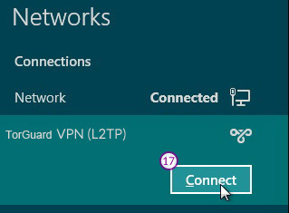 Windows8 L2TP/IPSec VPN Setup: Step 10