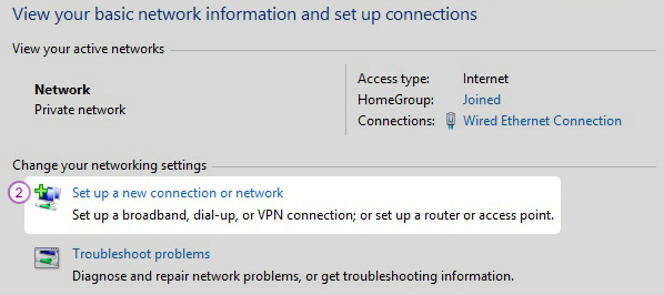 Windows8 PPT VPN Setup: Step 2