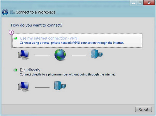 Windows8 PPT VPN Setup: Step 4