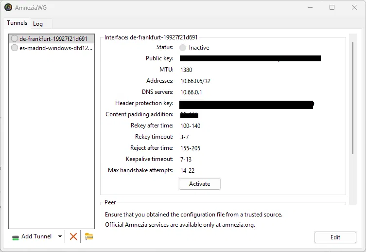 AmneziaWG for Windows