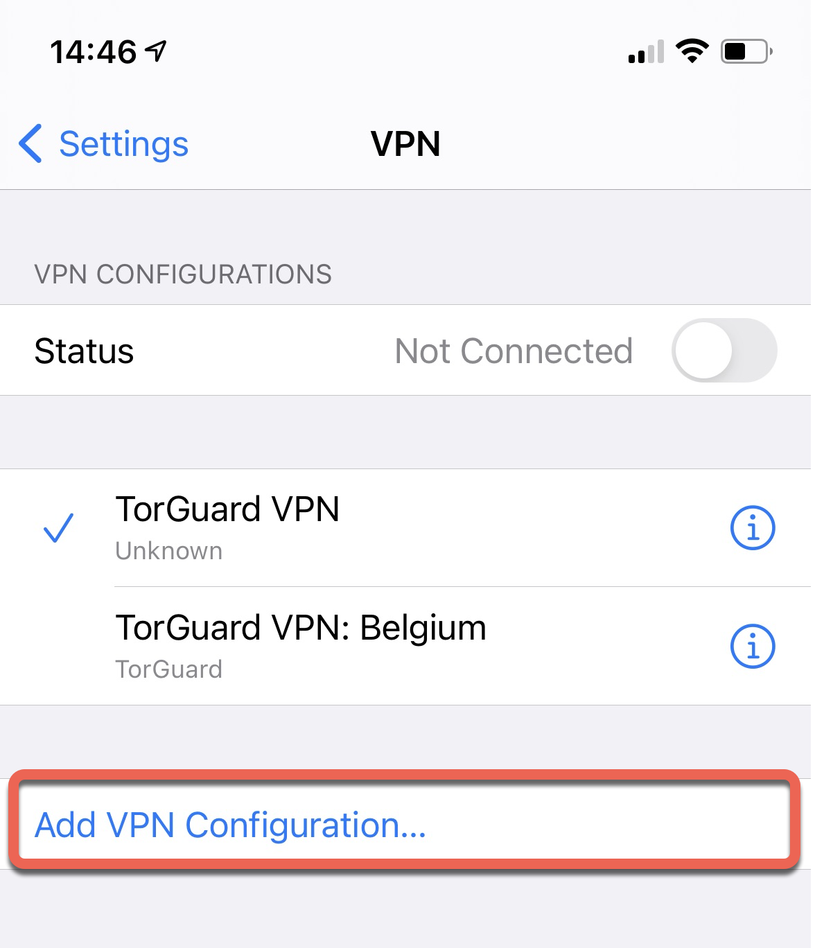 How to setup IKEv2 VPN on iOS - Knowledgebase - TorGuard