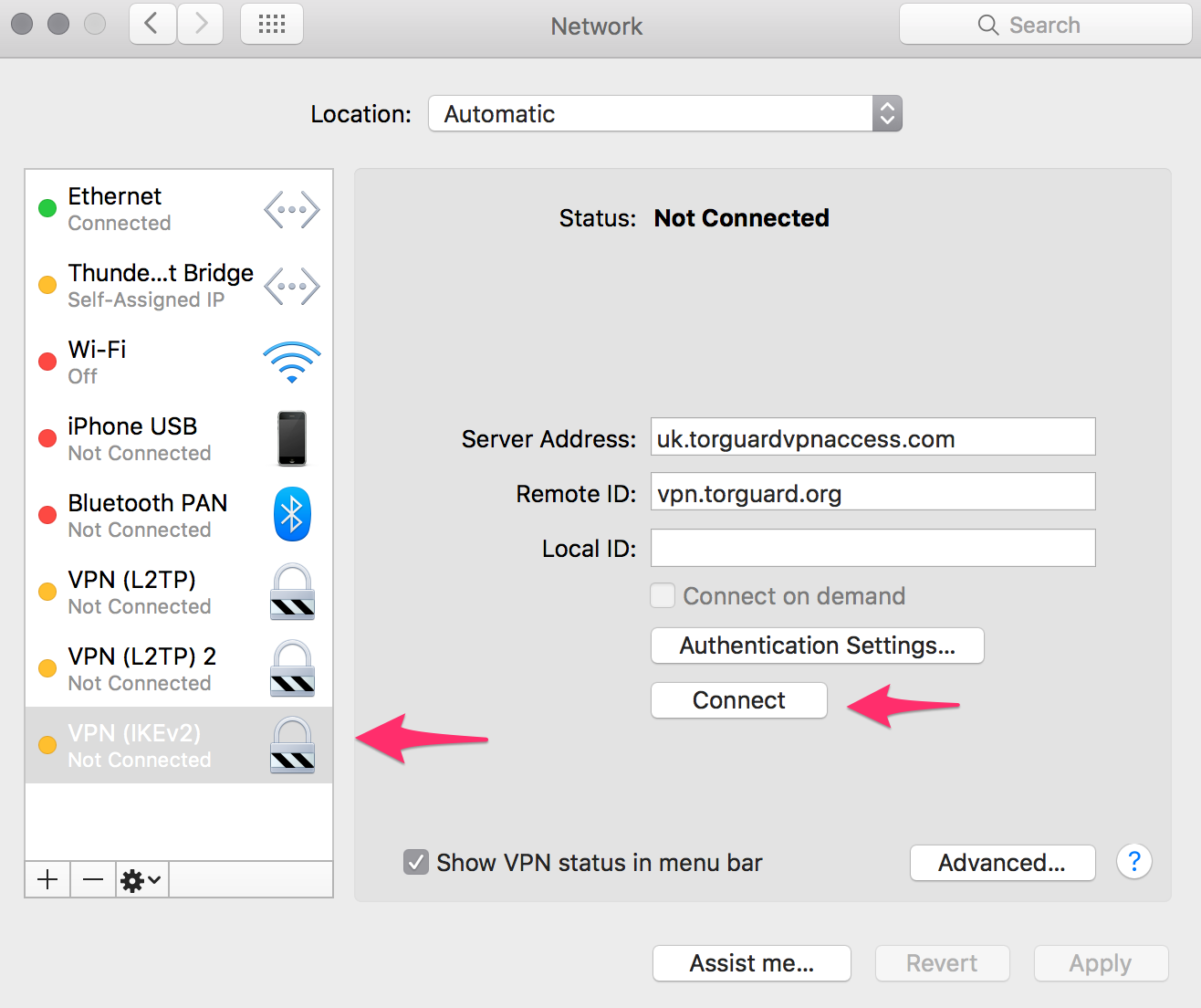 how to configure tor vpn on a mac
