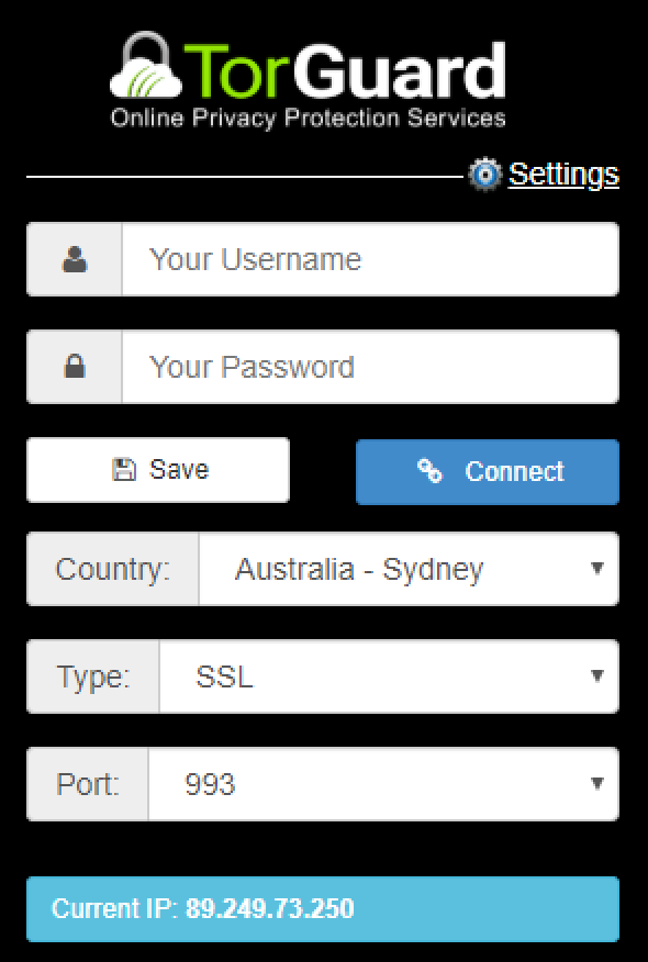 Torguard browser extension