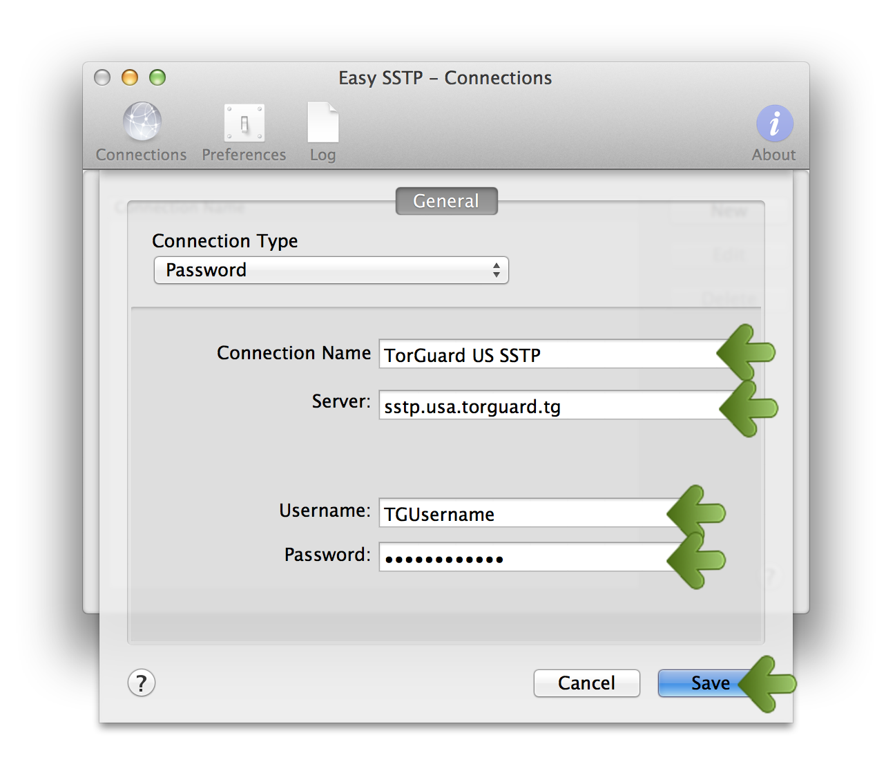 how to configure torguard vpn on a mac
